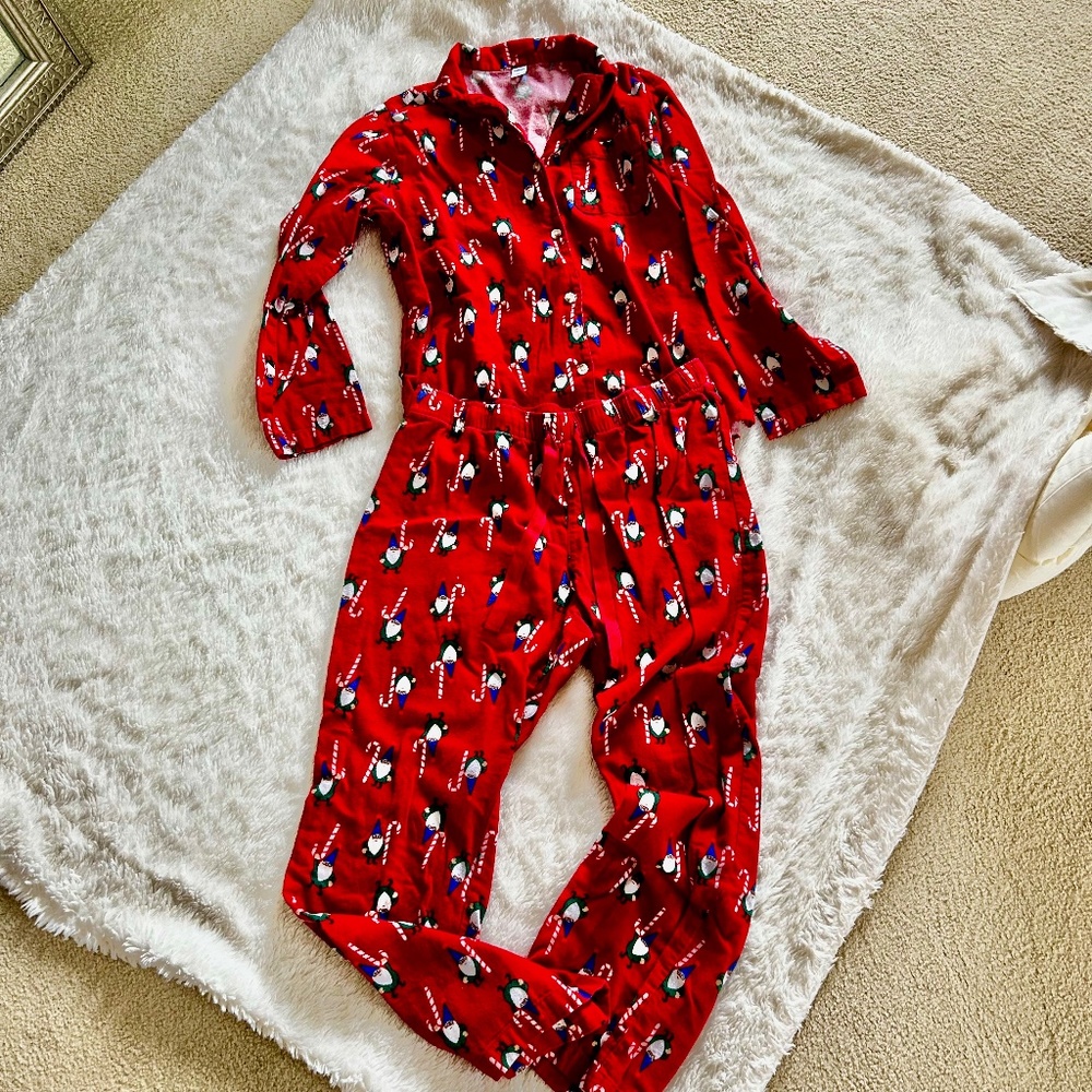 Old Navy cotton flannel PJ set L - Picture 5 of 6